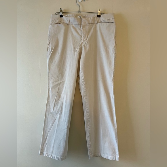 👖 Dockers Cream Pants-Ideal Fit-Size 16P - Picture 1 of 5